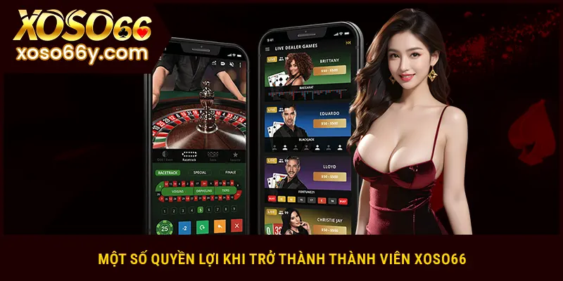 Một số quyền lợi khi trở thành thành viên XOSO66